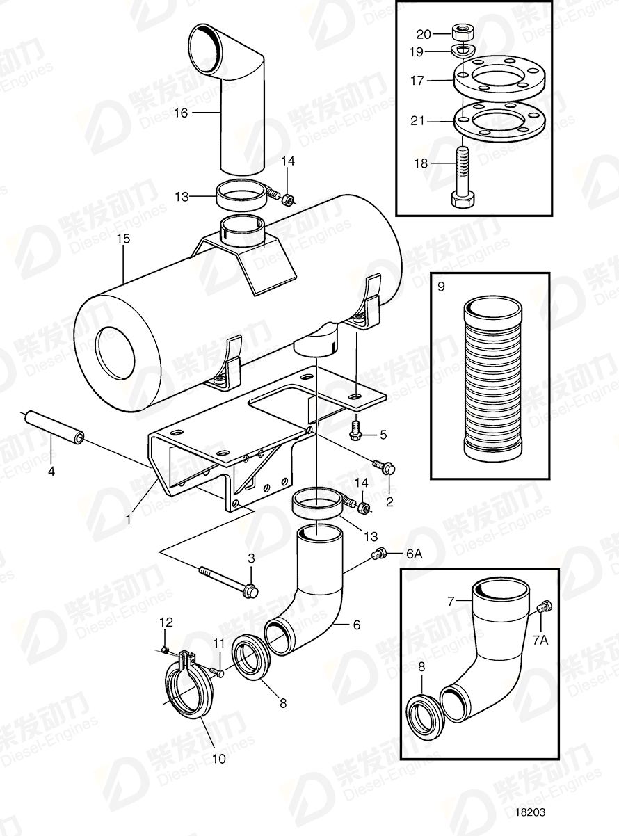 volvo penta Flange 3826685 Drawing volvo penta Flange 3826685 Drawing